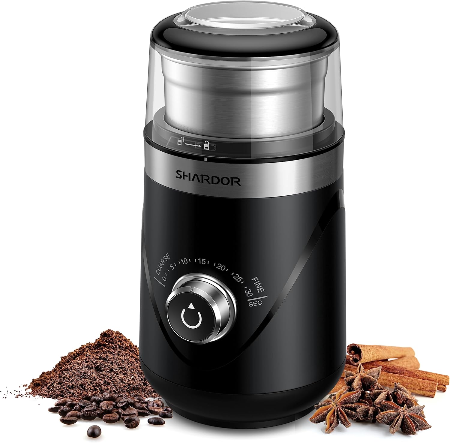 Detalle de SHARDOR Electric Blade Coffee Grinder, 1 Bowl