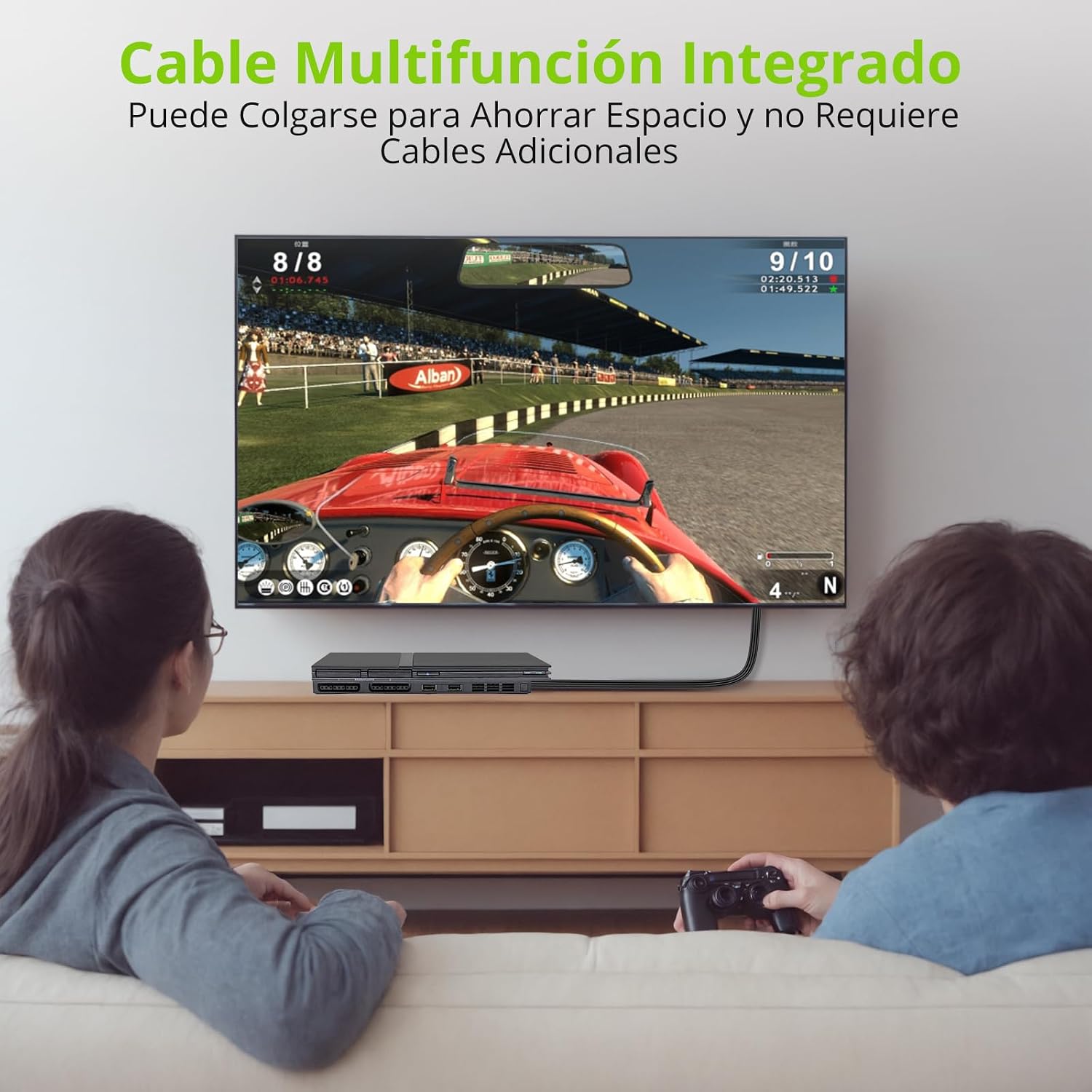 Thumbnail 4 de LiNKFOR Convertidor PS2 a HDMI 1080P 60hz: convierte PS1/PS2 analógicos a HDMI con 4:3/16:9
