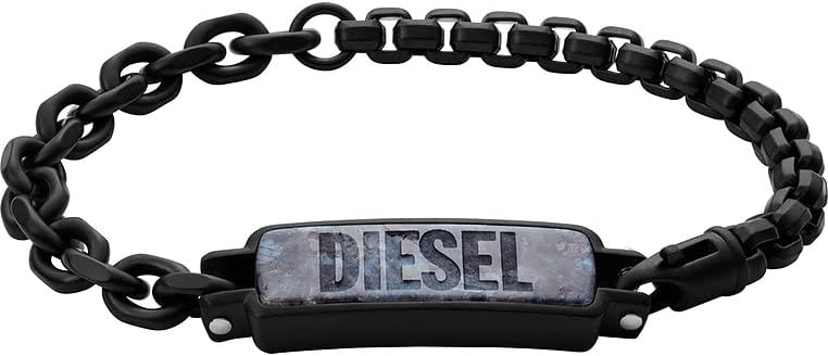 Thumbnail 6 de Herrenarmband Diesel aus Edelstahl mit Karabinerverschluss (2 Farben, poliert)
