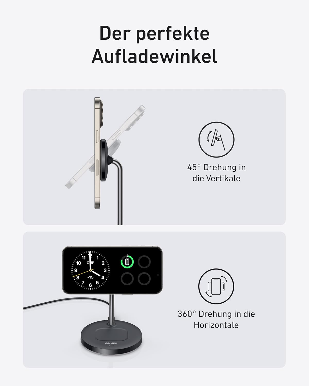 Detalle 2 de Anker MagGo 15W Magsafe Ladegerät 15W