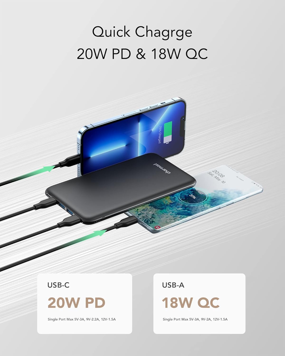 Thumbnail 1 de Charmast Power Bank 26800mAh