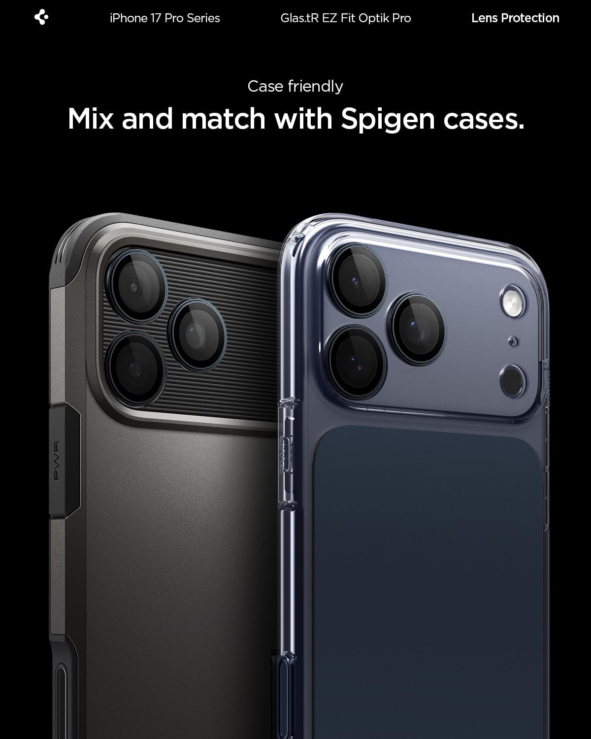 Thumbnail 6 de Spigen Glas.tR EZ Fit Optik Pro Protection caméra pour iPhone (2 pièces) – Bleu intense