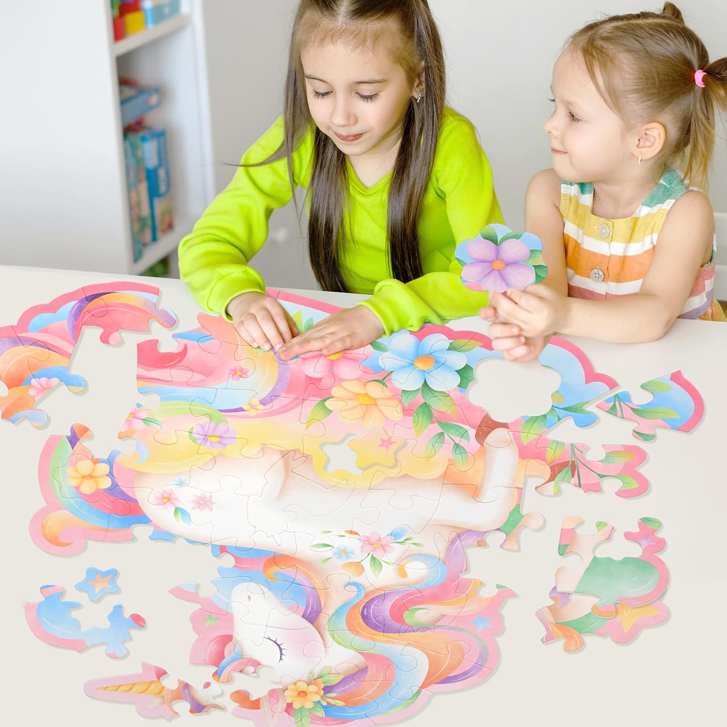 Thumbnail 6 de Gatherfun 2025061201 Unicorn Floor Puzzle, 48 Large Pieces, 35.4 x 22.7 in