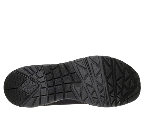 Thumbnail 6 de Skechers Damen Uno Stand On Air Weit Trainers – Black Durabuck Mesh, Größe 35.5 EU