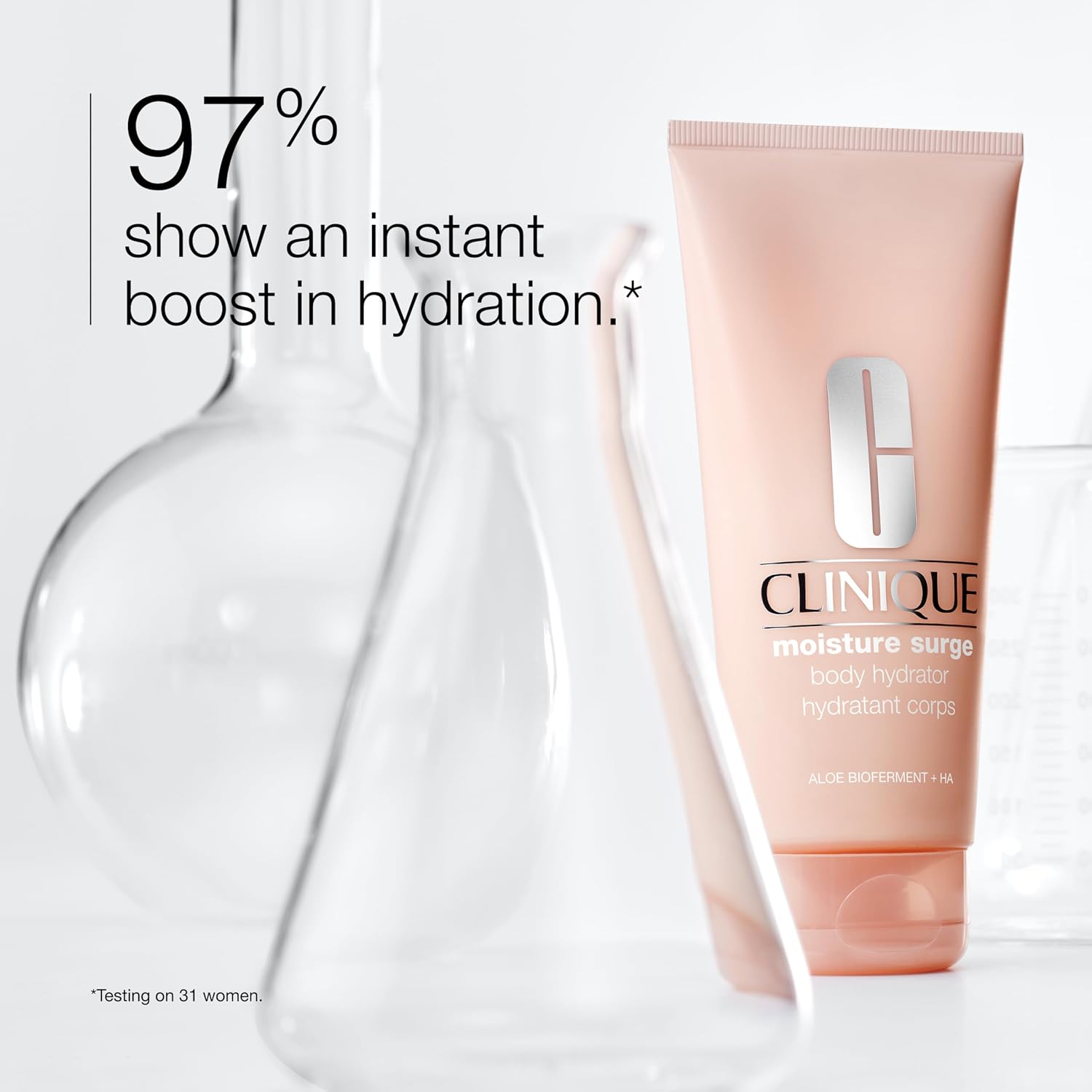 Detalle 2 de Clinique Moisture Surge Body Hydrator with Aloe Vera Bioferment, Hyaluronic Acid + Glycerin (200 ml)