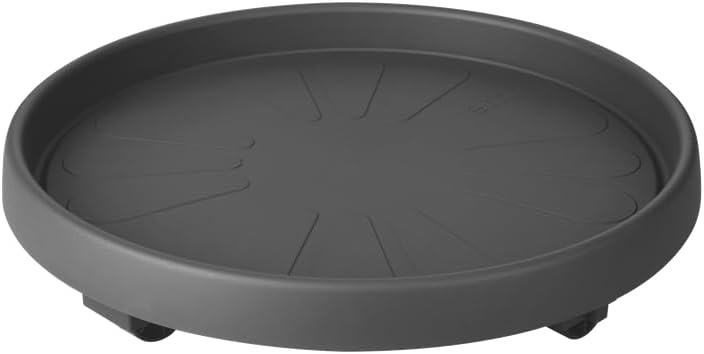 Detalle 2 de Elho Universal Planttaxi 30cm Sottovaso – Anthracite, Ø 28,5 cm x H 6,5 cm