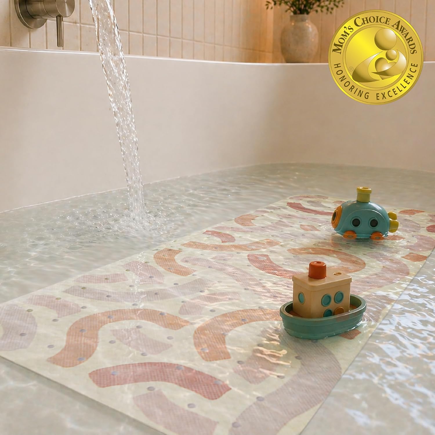 Detalle 1 de Hakuna Matte Gentle Arcs HM-BM-100-40-GE badmat, vinyl, 100 x 40 cm