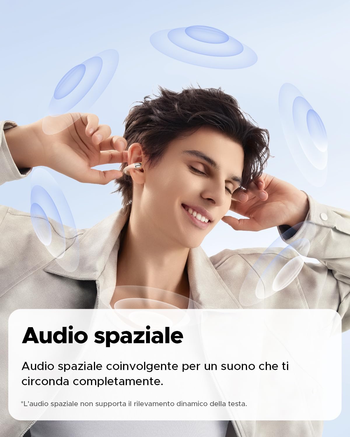 Detalle 2 de SoundPEATS Pearlclip Pro Cuffie Wireless 24 Ore