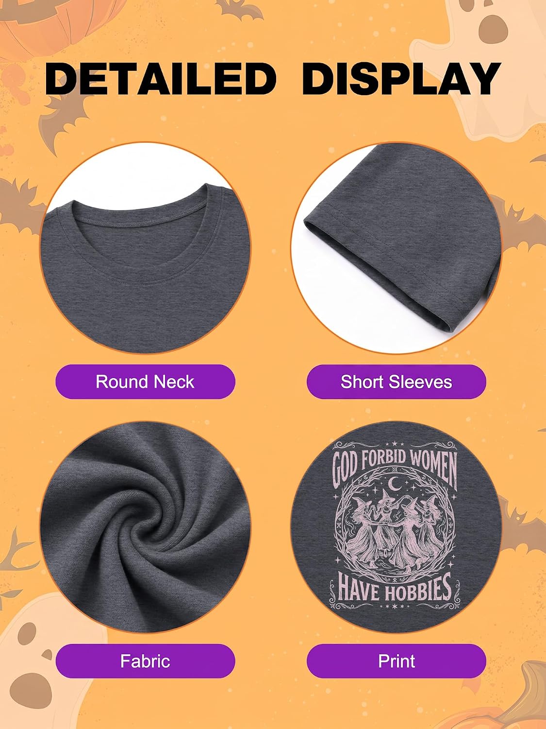 Thumbnail 6 de Halloween Graphic T-Shirt 60% Cotton