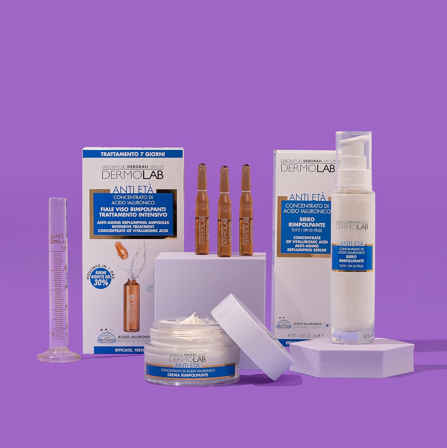 Thumbnail 1 de Dermolab Gel Contorno Occhi Antirughe con Acido Ialuronico – 15 ml