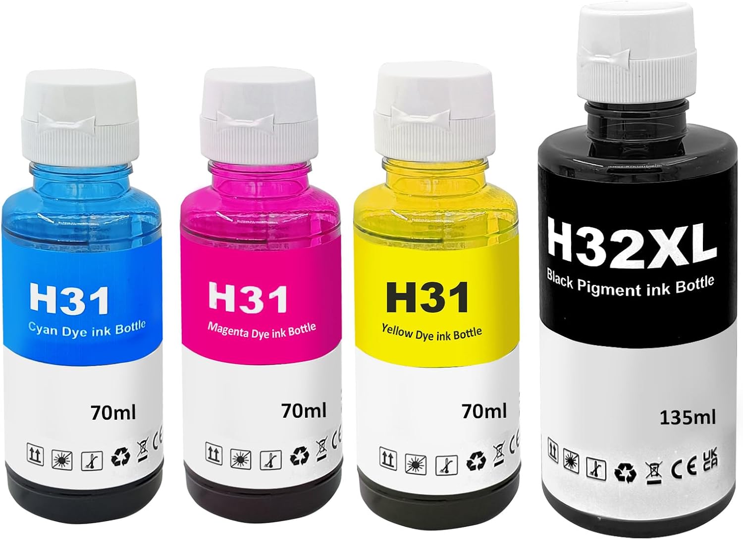 Detalle de LAIPENG 31 32XL Inchiostro compatibile HP
