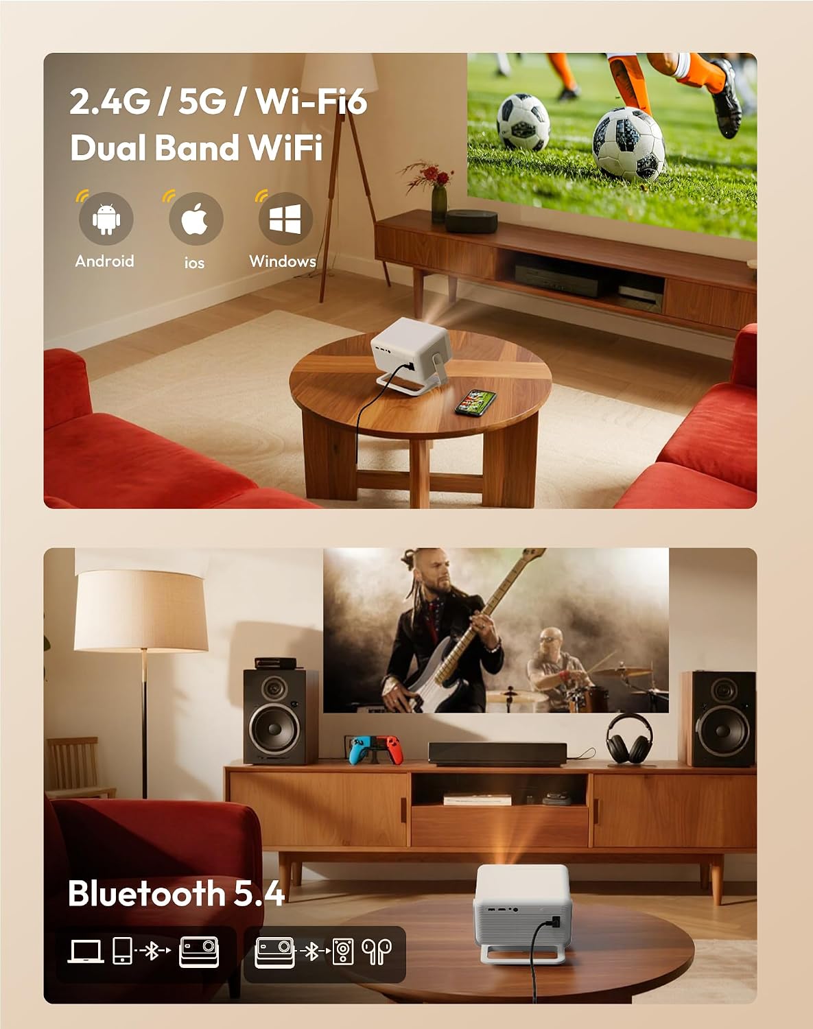 Thumbnail 5 de XGODY 700ANSI 4K smart projector with Wi‑Fi 📽