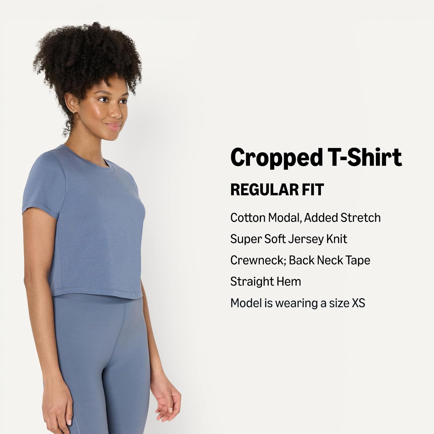 Thumbnail 3 de Amazon Essentials Women's Active Soft Cotton Crewneck Short Sleeve Yoga Tee