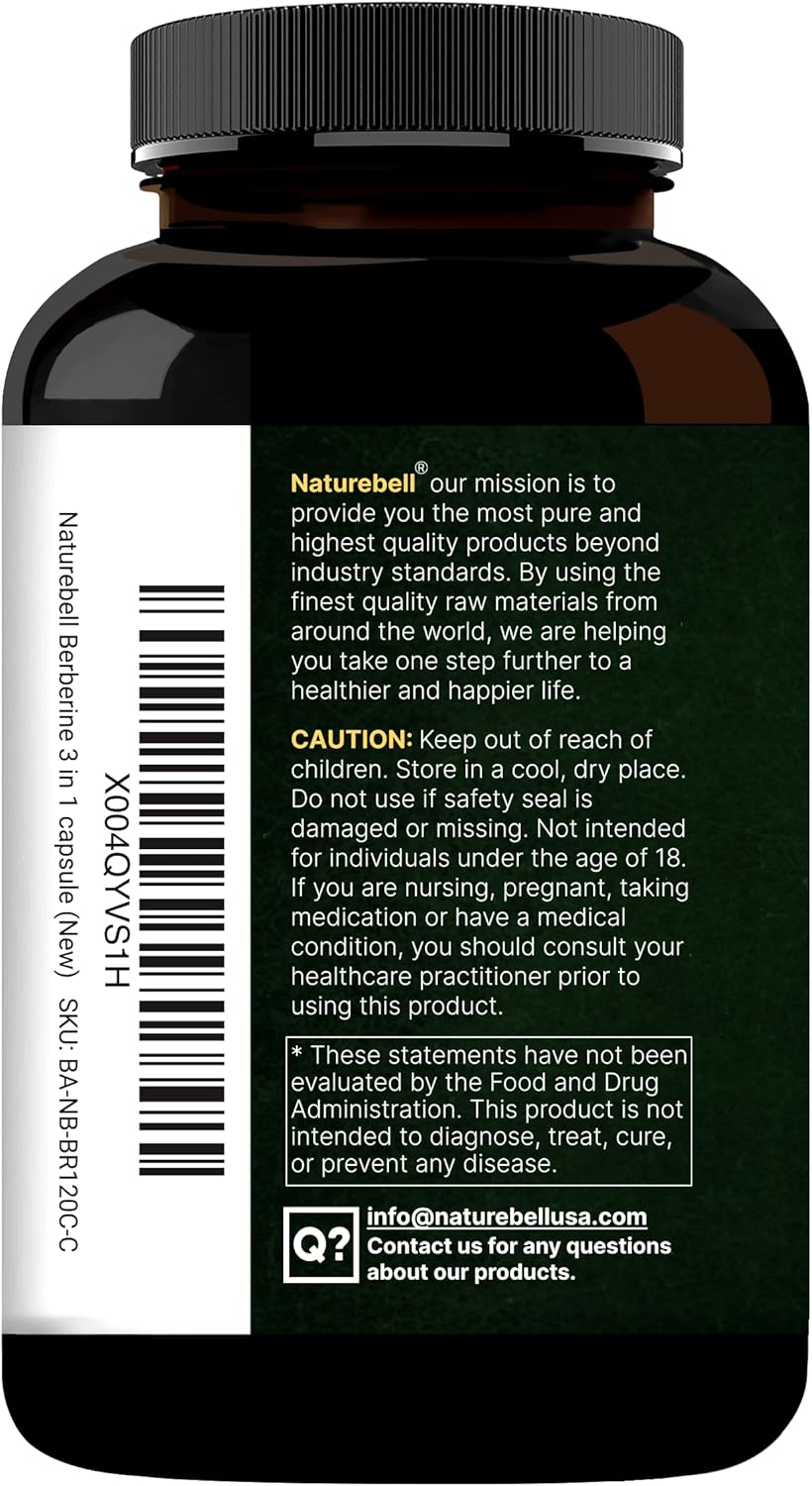 Thumbnail 6 de NatureBell Berberine Supplement 240 Capsules