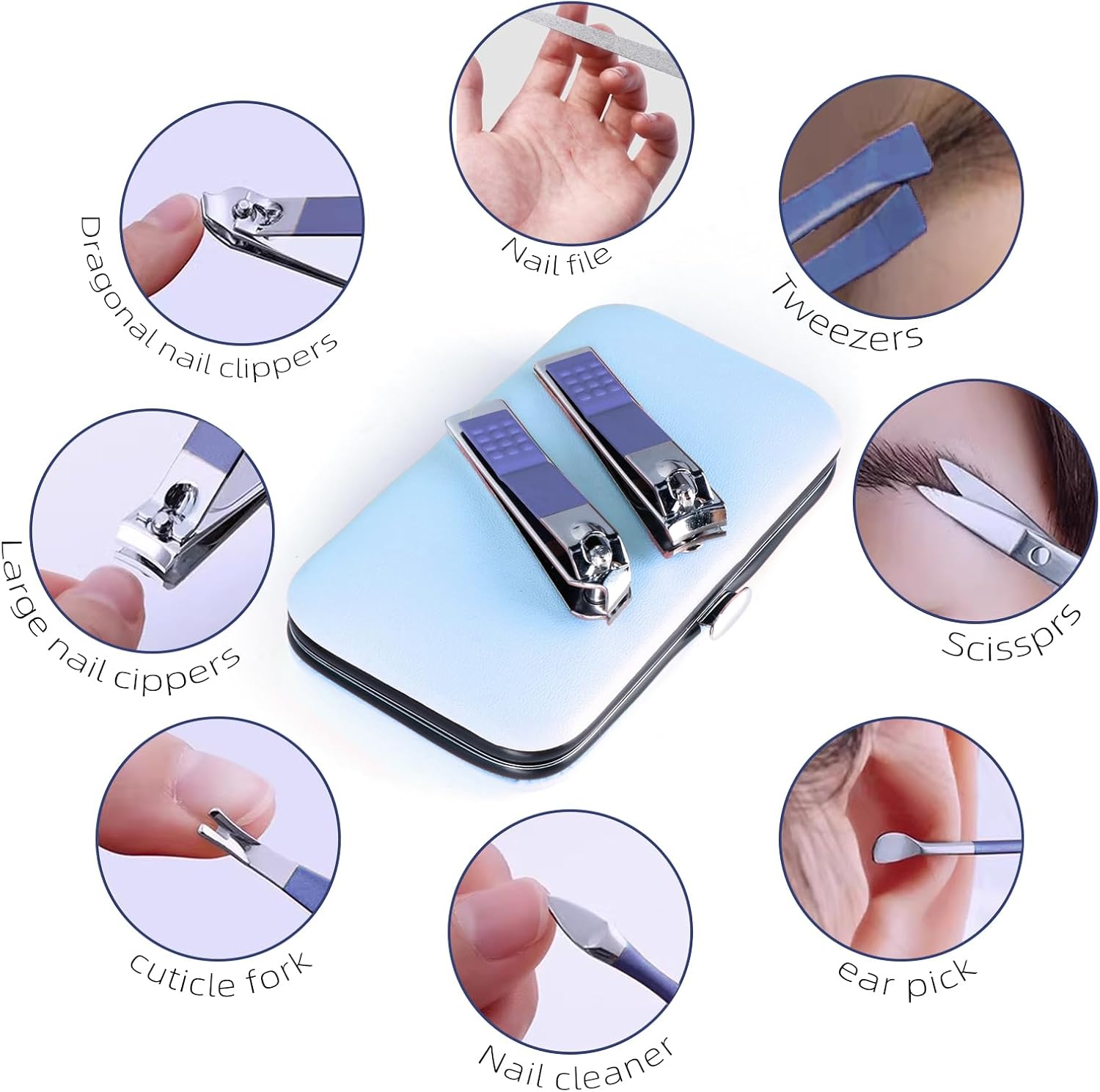 Thumbnail 4 de RedFlow SF20240418 8-Piece Manicure and Pedicure Set with Portable Case