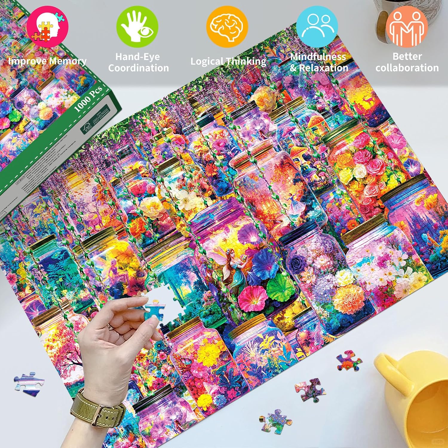 Thumbnail 5 de HUADADA Jigsaw Puzzle, 1,000 Pieces