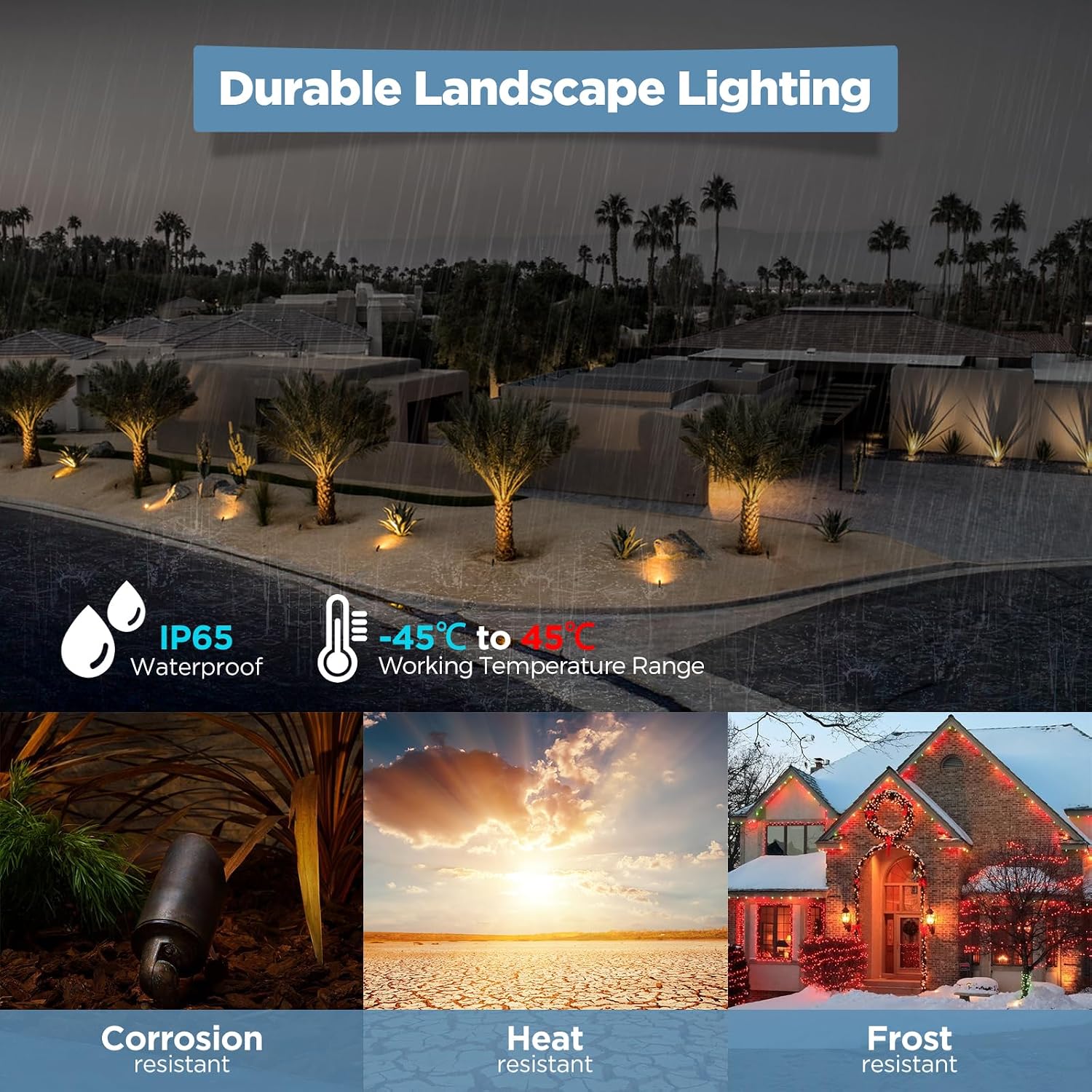 Detalle 2 de Gardencoin 3C-5230 Brass Landscape Spotlights, 12V Bronze, 6-Pack