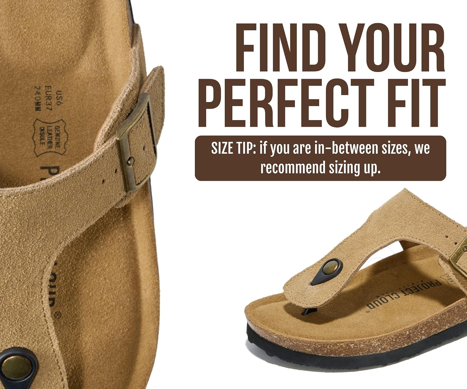 Thumbnail 4 de Project Cloud Women’s Leather Sandals with Memory Foam Insole