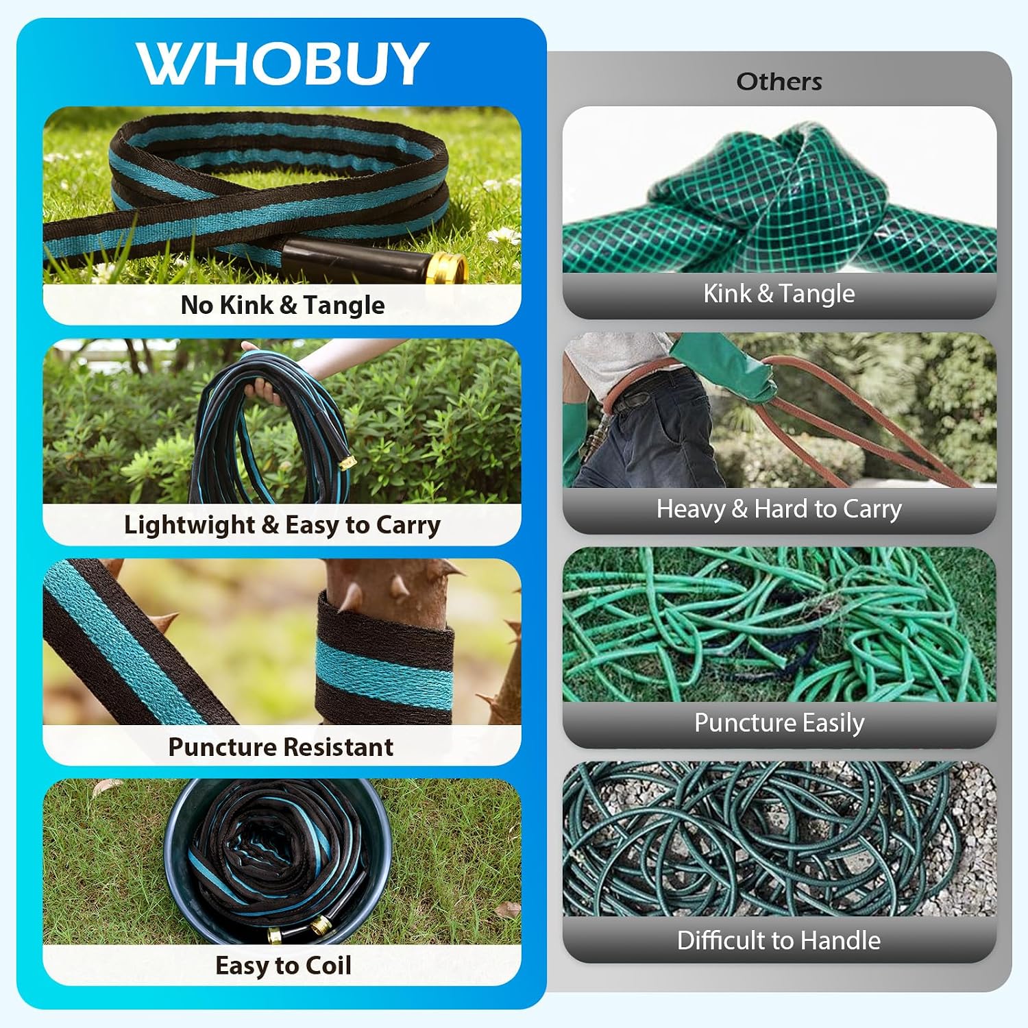 Detalle 1 de WHOBUY Garden Hose 100 ft