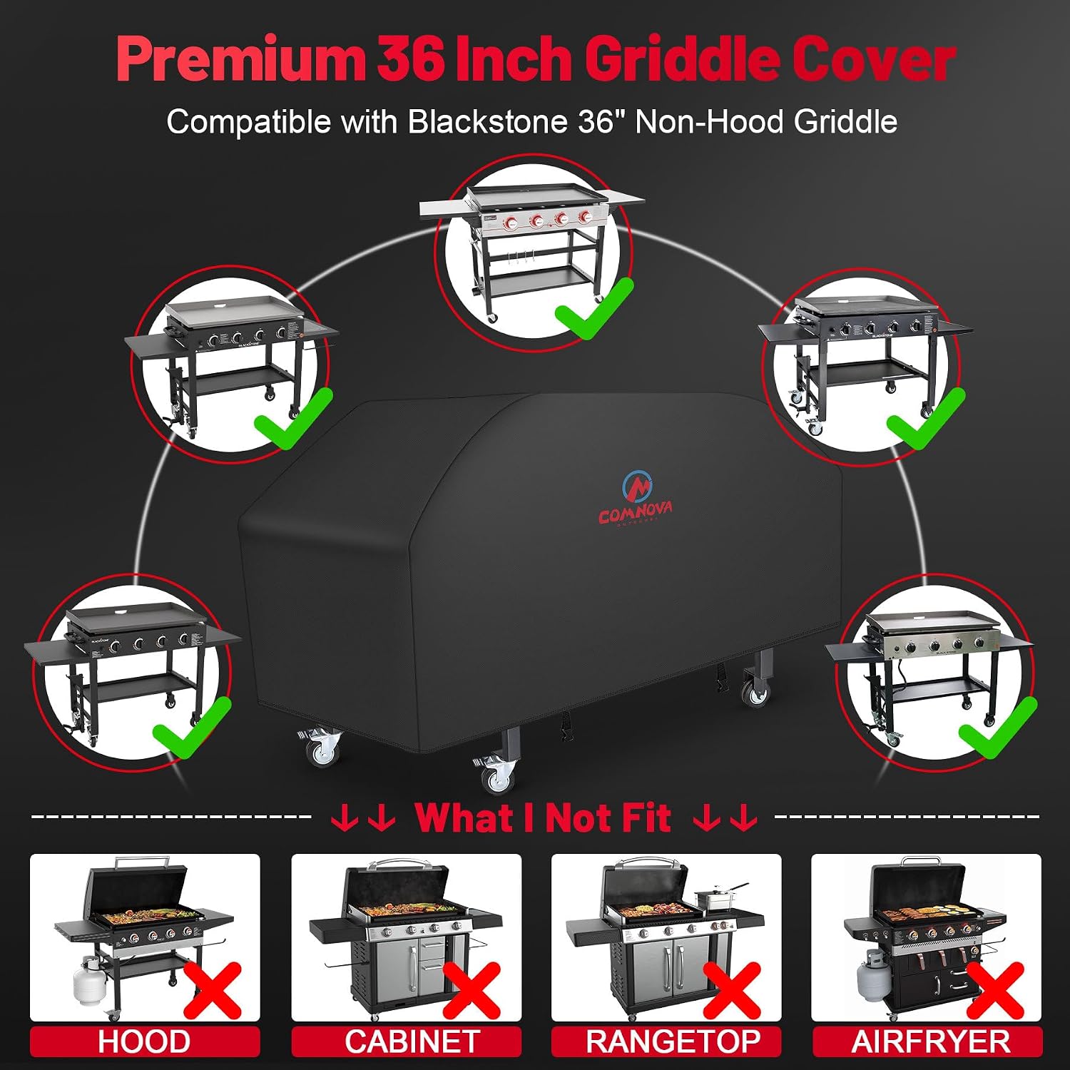 Detalle de Comnova Griddle Cover 600D