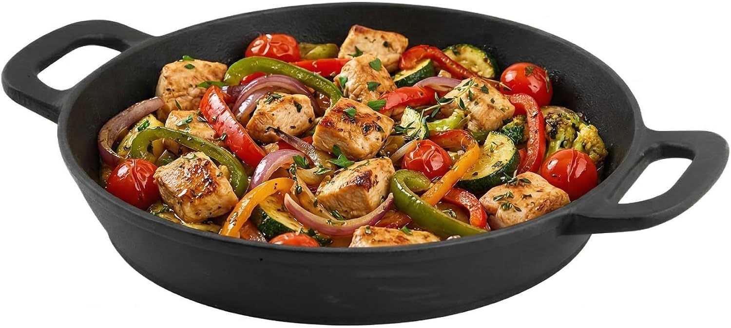 Detalle de Amig Mod. AM39 Cast Iron Skillet, Ø31 cm for Charcoal and Gas Grills
