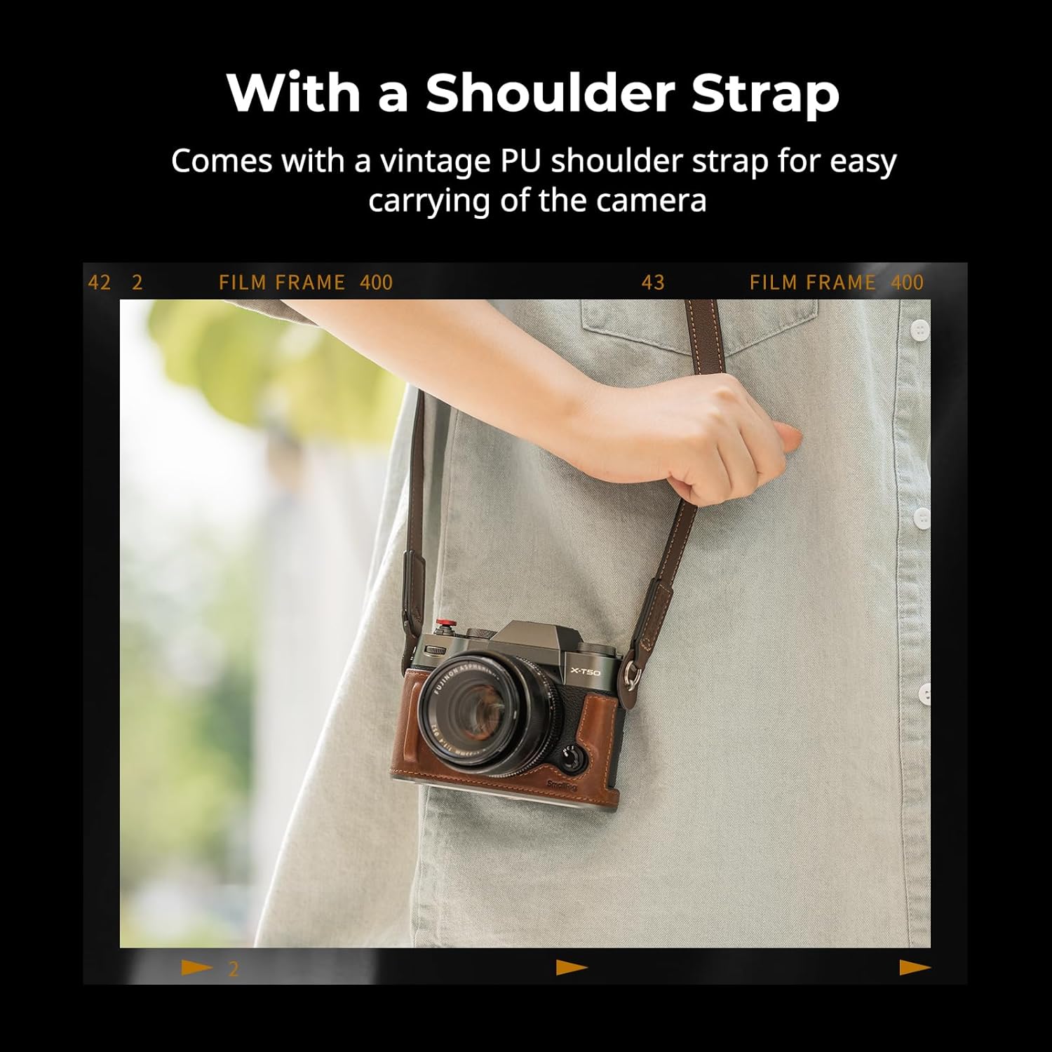 Detalle 2 de SMALLRIG X-T50 étui cuir rétro 4710