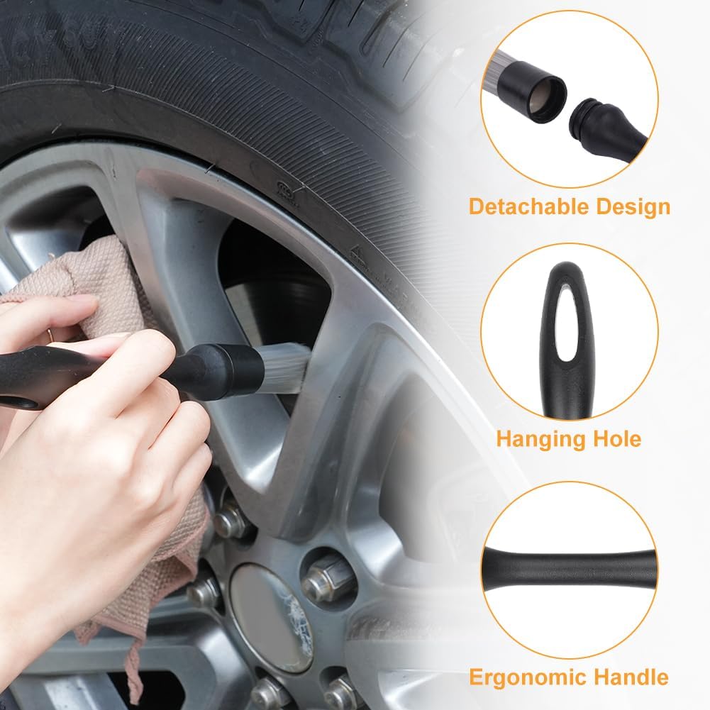 Detalle 2 de URAQT 5 piece car detailing brush set