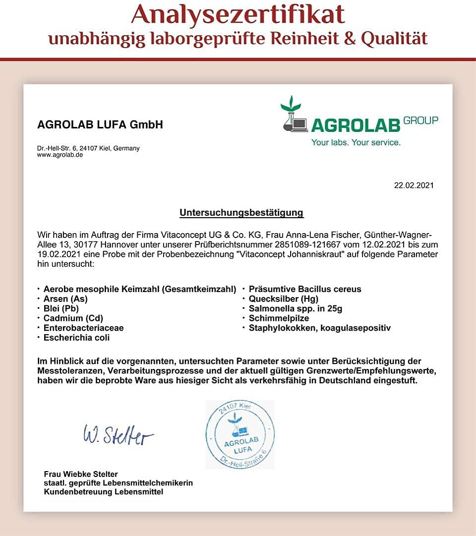 Detalle 2 de Vitaconcept Johanniskraut 5000 mg Kapseln