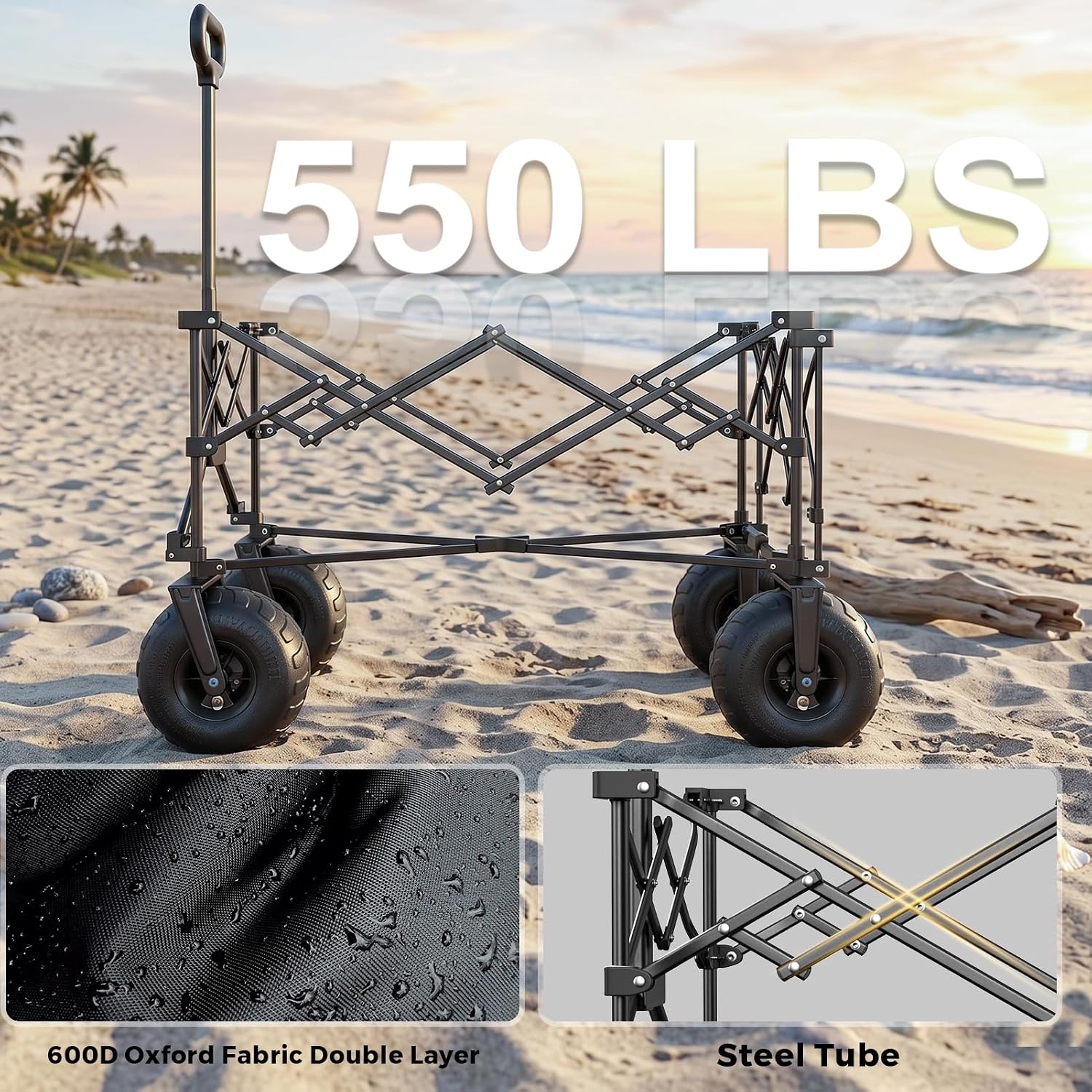 Detalle 1 de SUNNYFEEL Beach Wagon 300L