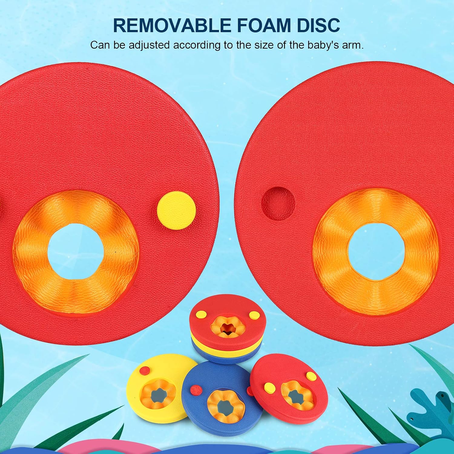 Detalle de Kids swimming armbands 16 cm foam discs
