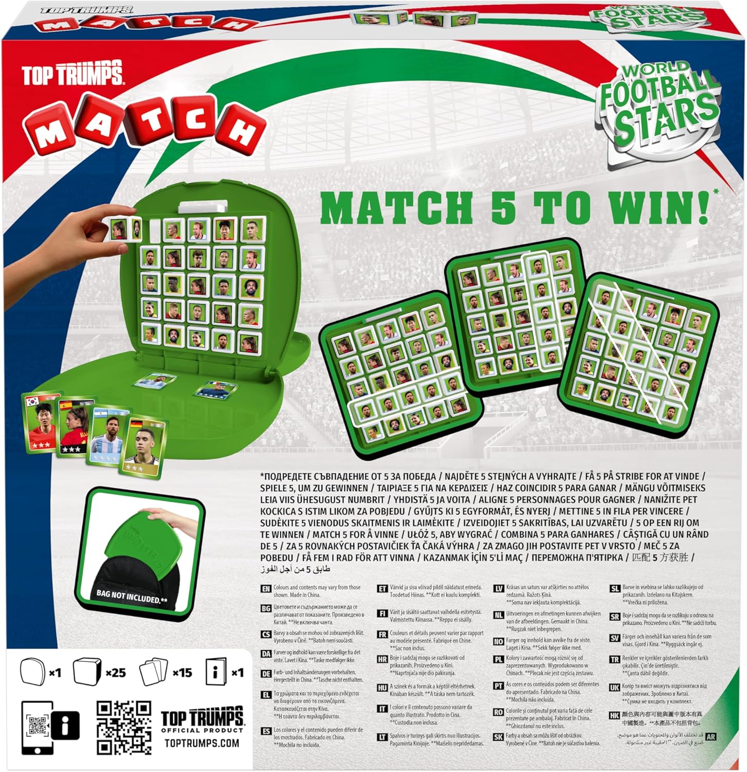 Thumbnail 3 de Top Trumps Match Weltfußballstars Edition – Würfel-Gedächtnisspiel für Familie & Kinder (ab 4 Jahren)