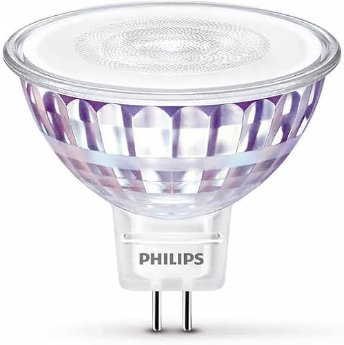 Detalle 2 de Philips Bombilla LED Spot Foco 50W GU5.3 – Luz blanca cálida, 36° de apertura (No regulable)