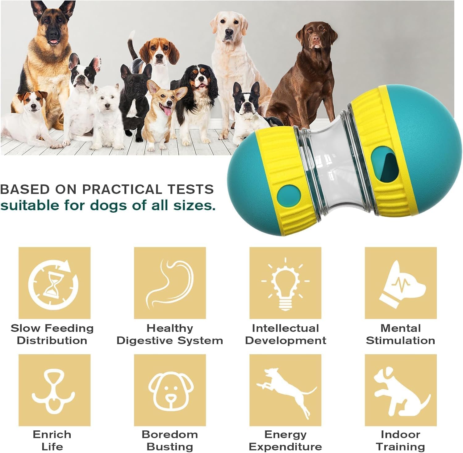 Detalle 2 de Speedy Panther Interactive Treat Dispensing Ball for Dogs
