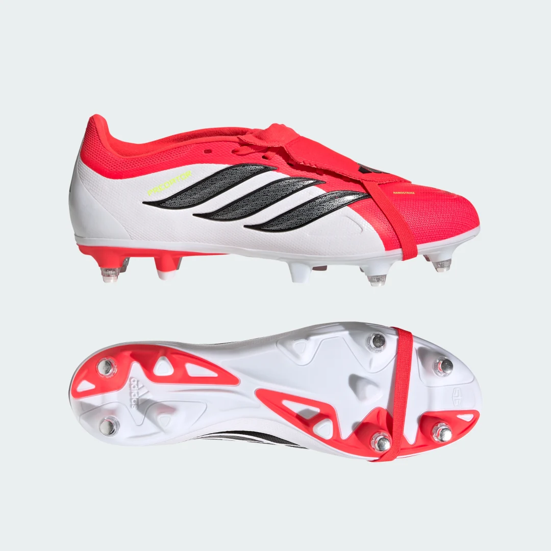 Detalle de Bota de fútbol Predator League con lengüeta plegable para césped natural húmedo - Adidas