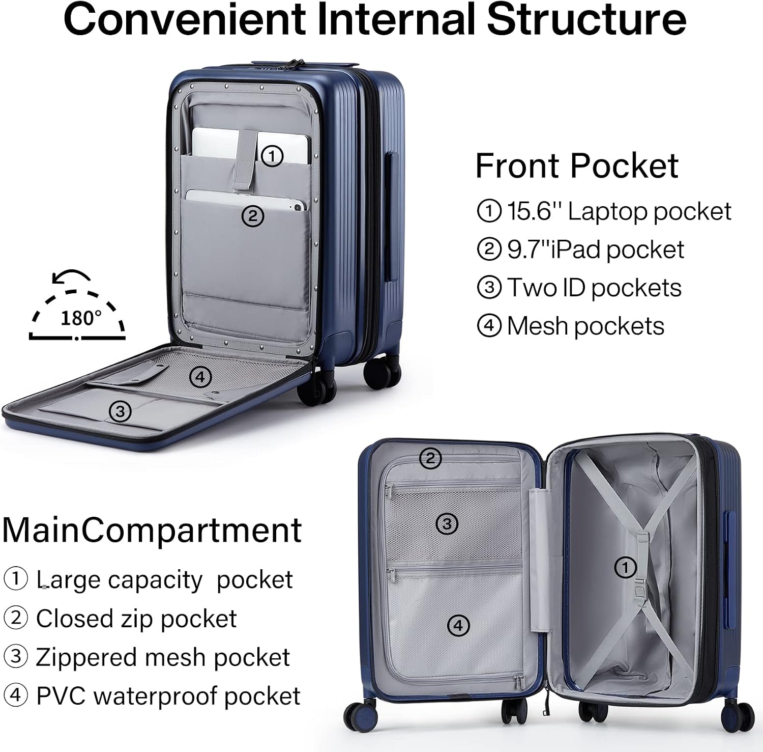 Thumbnail 5 de Hanke Cabin 20 inch expandable cabin case