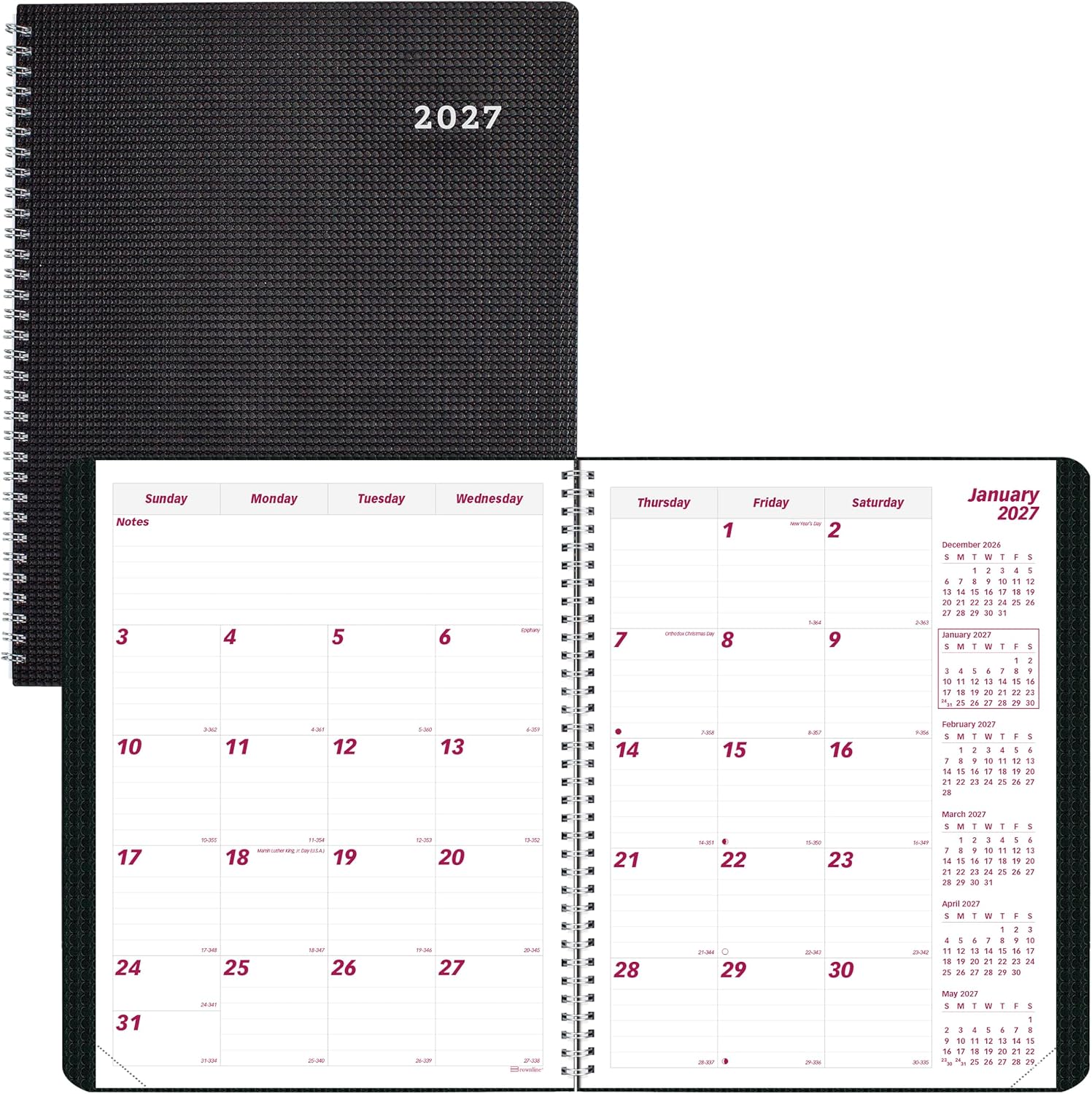 Thumbnail 1 de Brownline Monthly Planner CB1262V.BLK