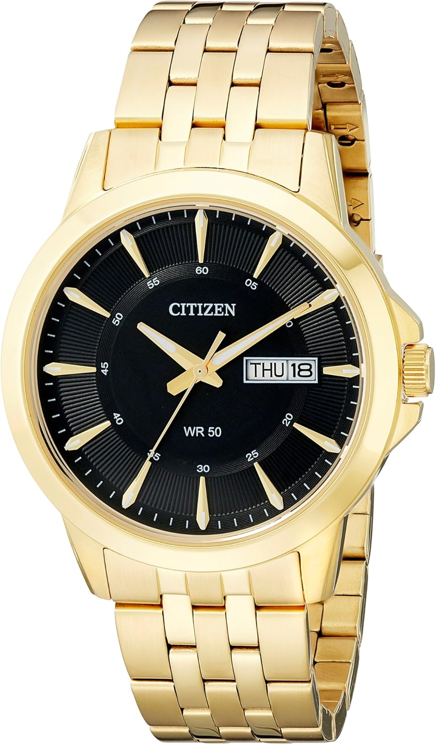 Detalle 1 de Citizen Quartz Mens Watch, Stainless Steel, Classic, Gold-Tone