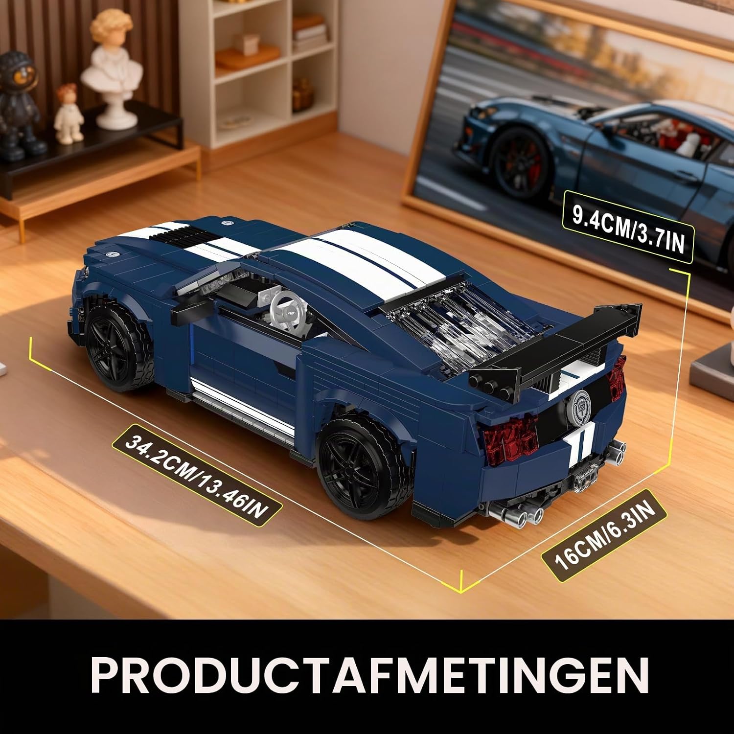 Thumbnail 2 de Mould King 10208 Technik WX10208-ZJXLYF Muscle Car-bouwset, 1.556 delen