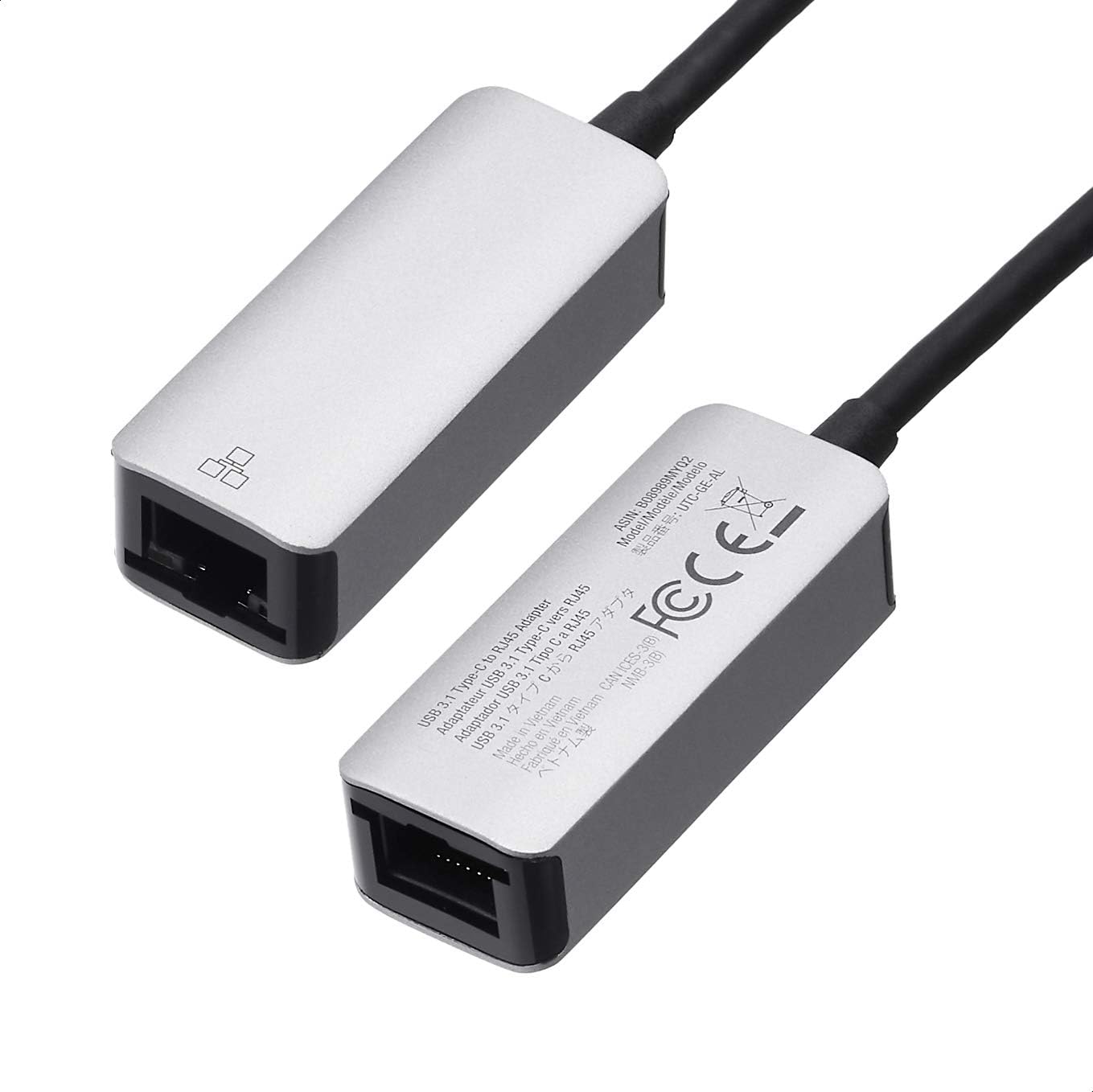 Detalle 2 de Amazon Basics USB-C RJ45 Gigabit Adapter 2.07in 🔌