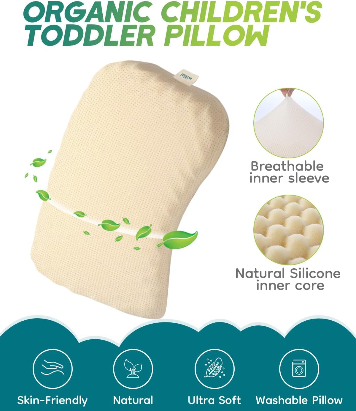 Detalle 1 de Willai Toddler Pillow, 12 x 19