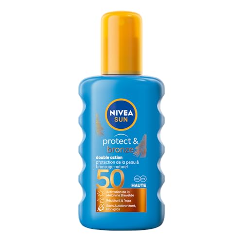 Detalle de NIVEA SUN Spray Solaire Double Action Protect & Bronze SPF 50, 200 ml