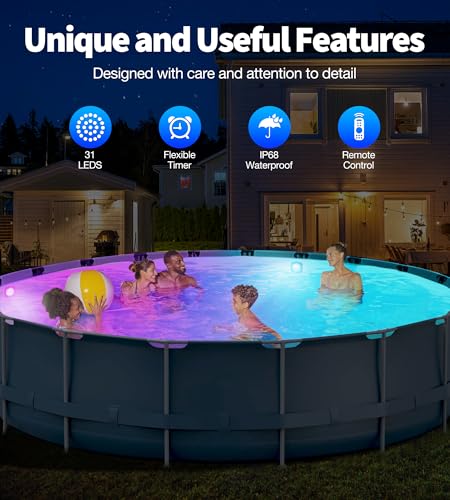 Thumbnail 4 de DeeprBlu 2026: Luces LED para Piscinas con Control Remoto (Recargables, 9 Modos)