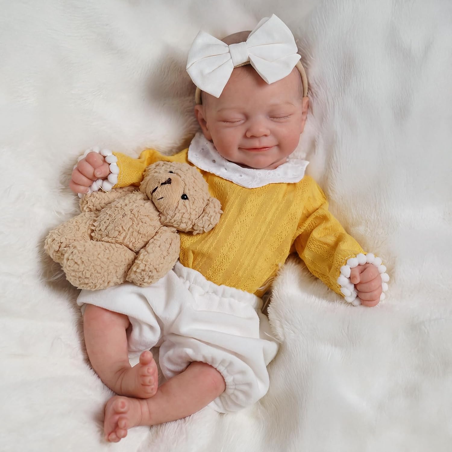 Detalle de BABESIDE Full Body Silicone Reborn Baby Doll – 12 Inch, 3 lb, Realistic Newborn Feel
