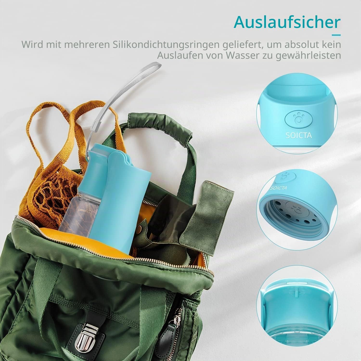 Detalle 2 de Trinkflasche Hunde 550ml