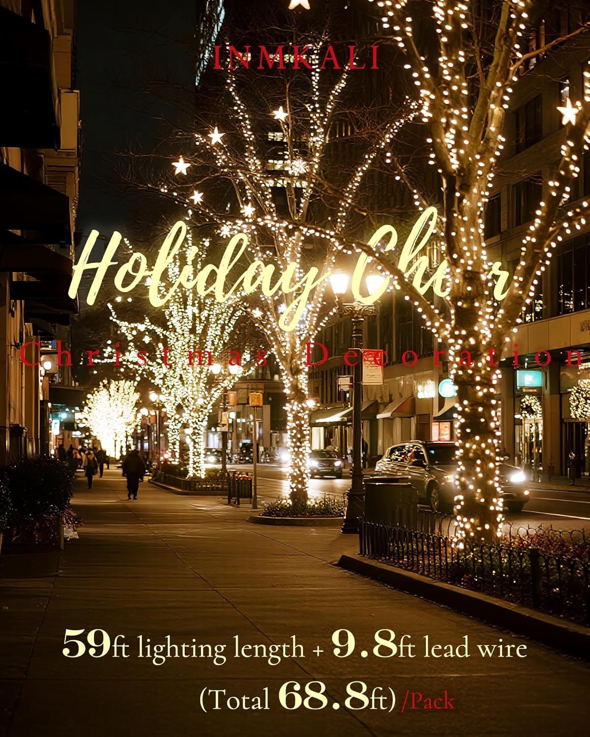 Thumbnail 4 de INMKALI 3 Pack Solar Outdoor Garden String Lights (59ft each) with 8 Modes & Warm White Glow