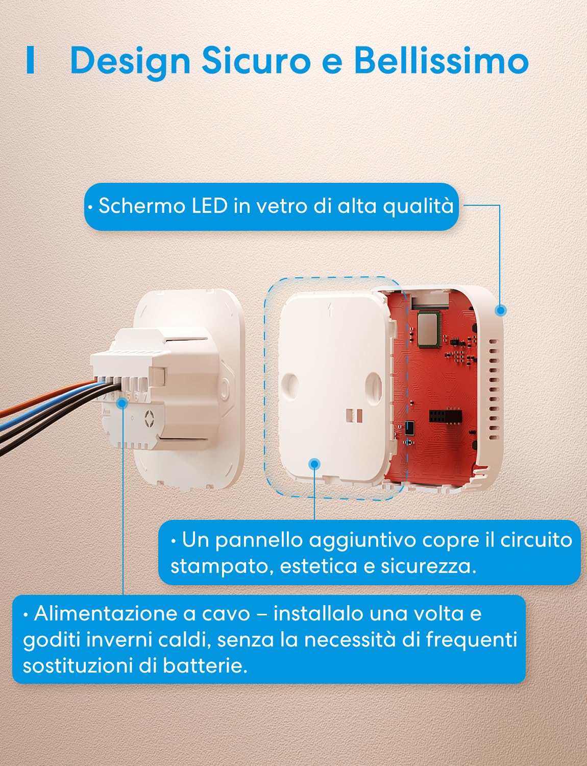 Thumbnail 5 de Meross Termostato WiFi: controllo intelligente per caldaia, termosifoni e riscaldamento a pavimento
