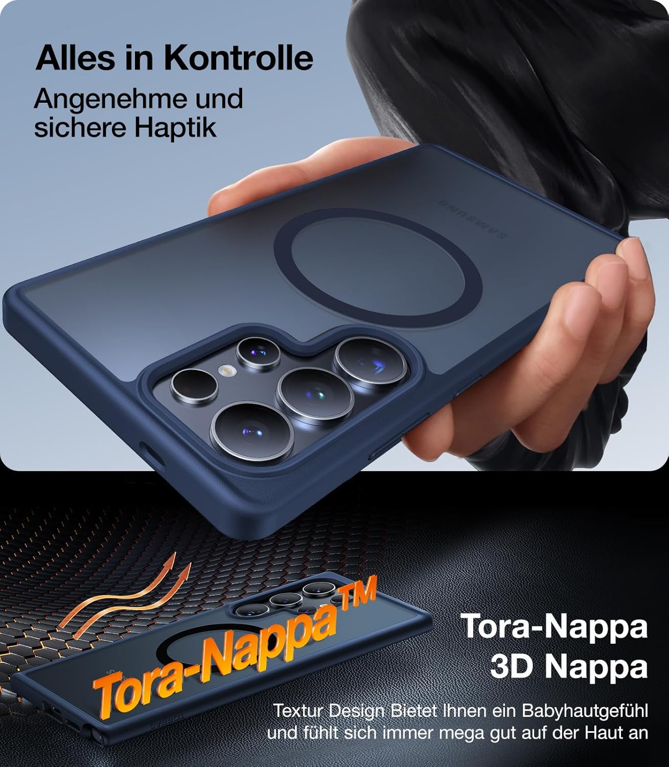 Thumbnail 5 de TORRAS Guardian-Mag Hülle für Samsung Galaxy S25 Ultra – Stoßfest, MagSafe-kompatibel und 360° Airbag