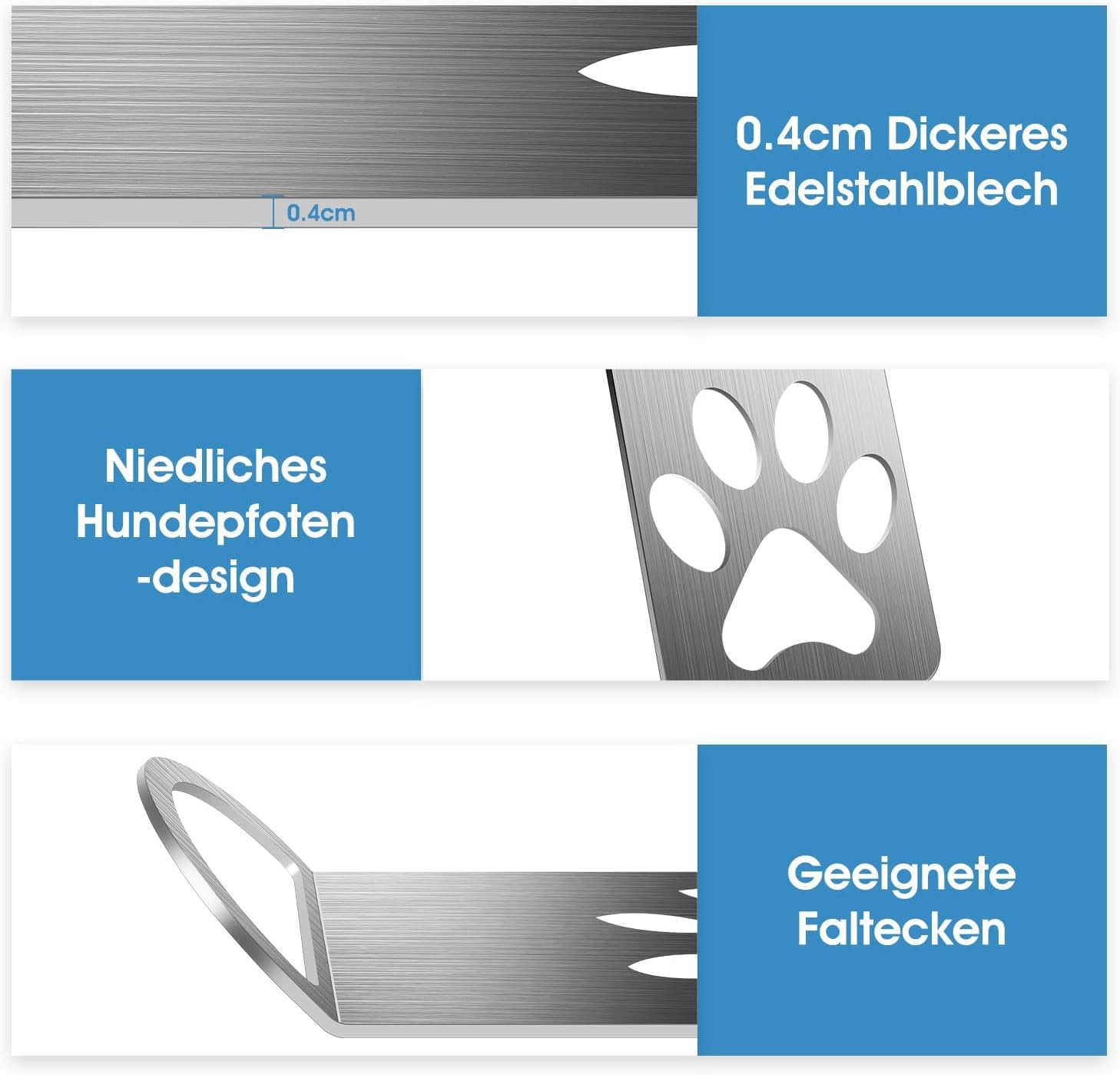 Thumbnail 1 de Dog Tie-Out Stake 304 Stainless Steel Camping Dog Anchor (0.4cm thickened) for RV, Auto & Pets