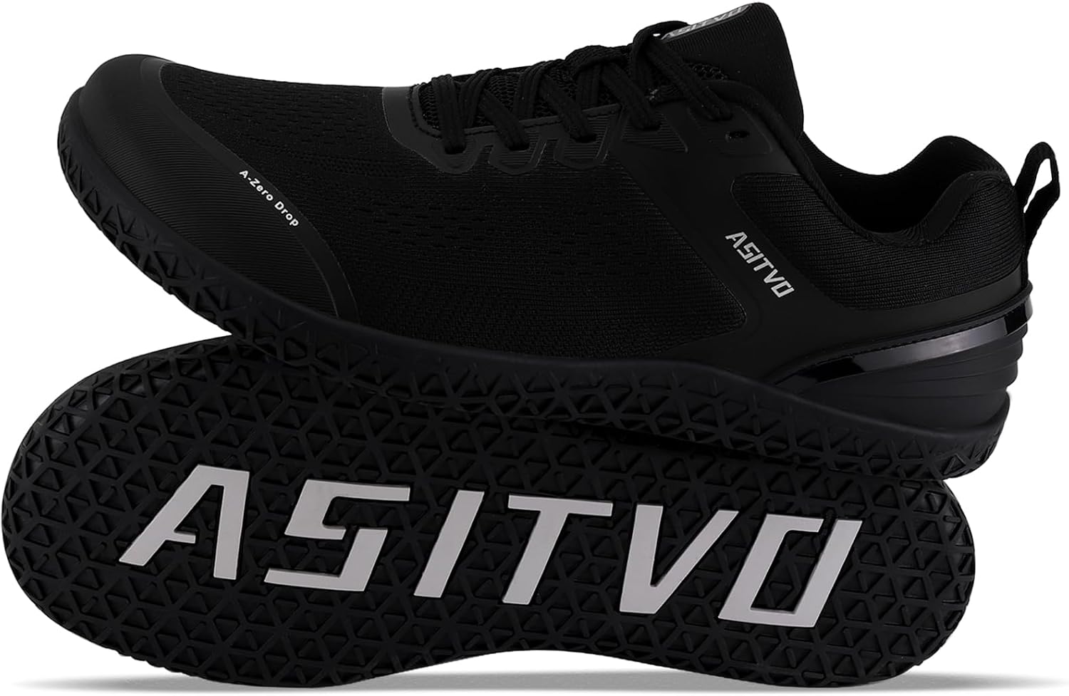 Detalle de ASITVO Wide Barefoot Shoes for Men — Zero-Drop Minimalist Gym Sneakers with Wide Toe Box