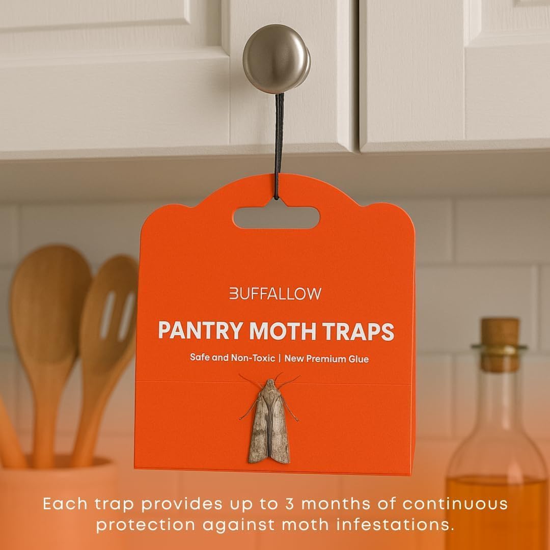 Thumbnail 4 de BUFFALLOW P8_Pantry_Moth_Traps Pantry Moth Glue Traps, Pack of 8